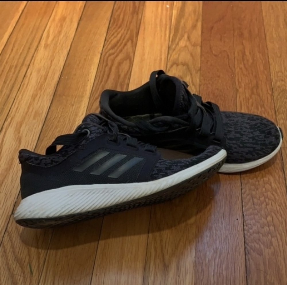 Adidas Womens Black Knit Running Sneakers Lux Edge 6.5 Womens - Picture 4 of 16